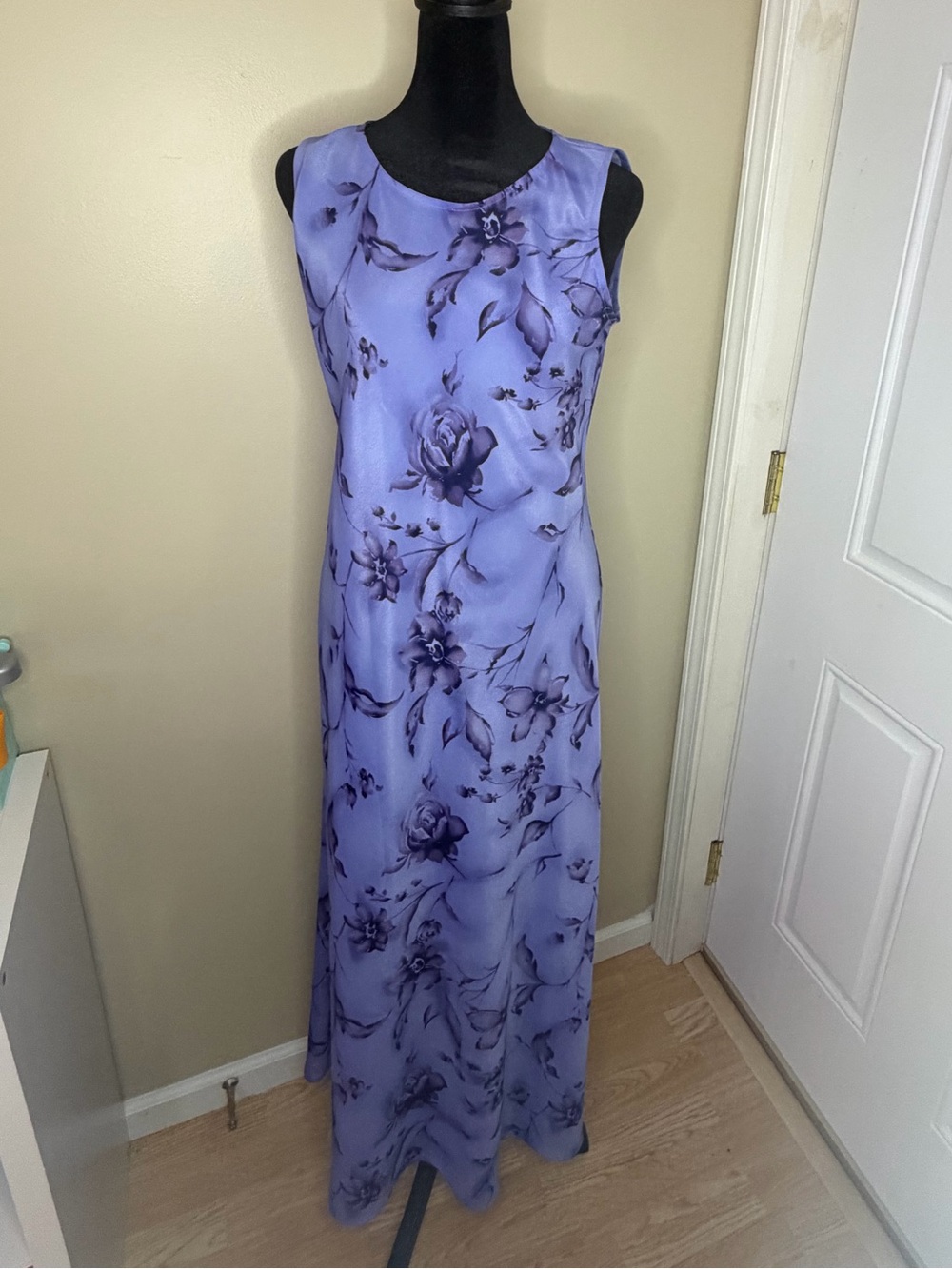 Fashion Bug Lavender Floral Sleeveless Maxi Dress